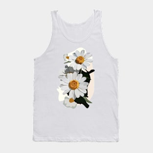 White Daisies Tank Top